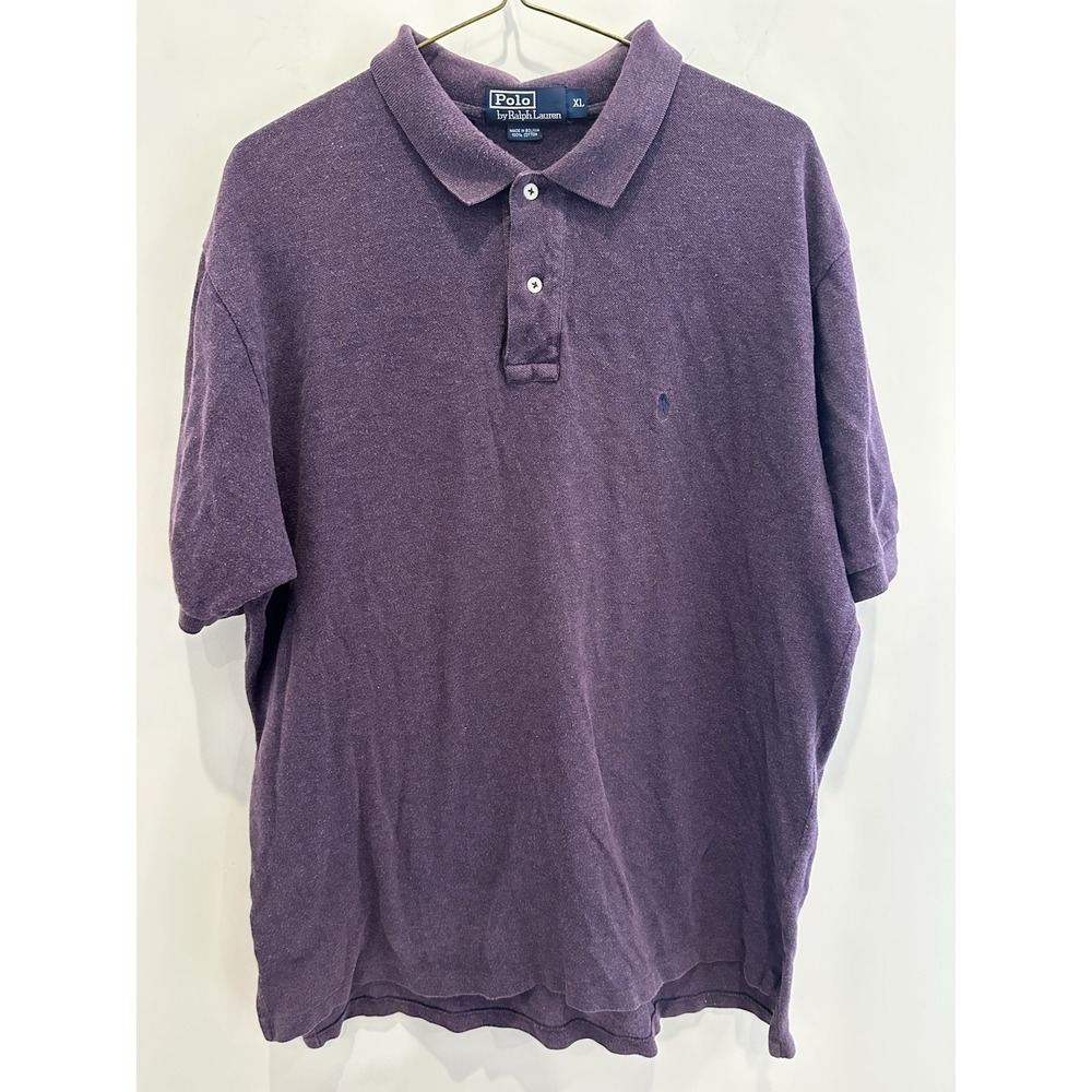Ralph Lauren Men's Purple Short Sleeve Polo Shirt Size XL, 100% Cotton